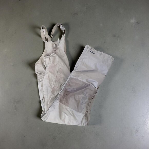 Lands End Unisex Gray Insulated Snow Bib Overalls 20H Nylon & Polyester - Picture 1 of 8